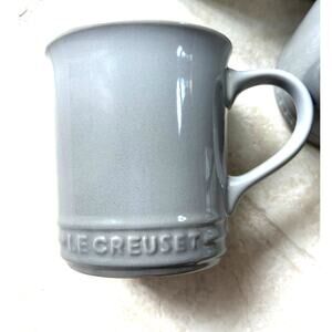 Le Creuset Set of 4 Stoneware Mugs Mist Gray 350 ml
